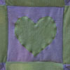 Purple and Green Velour Baby Quilt
